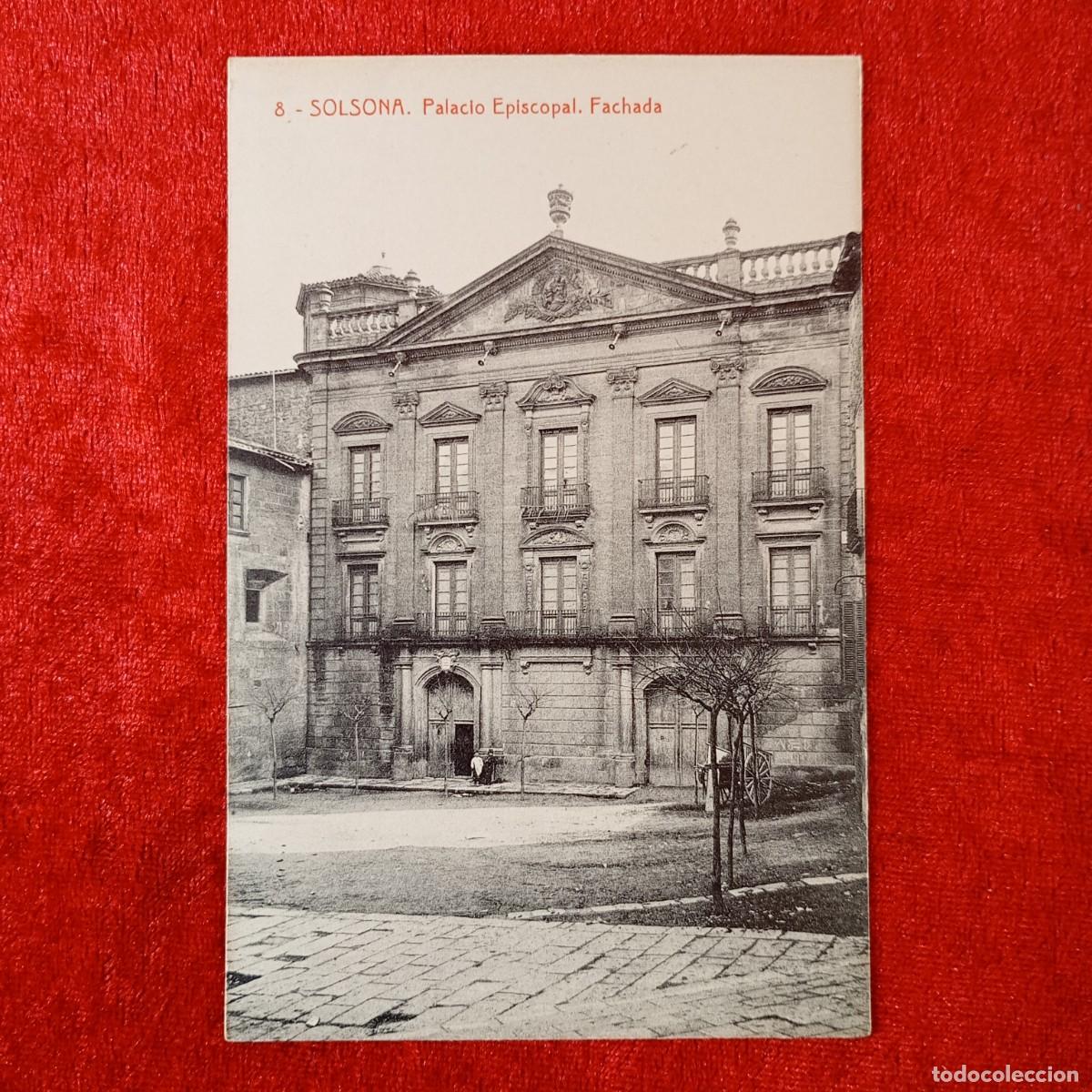 Postales: POSTAL - SOLSONA - 8 - PALACIO EPISCOPAL - FACHADA - RAR&Iacute;SIMA / 1800