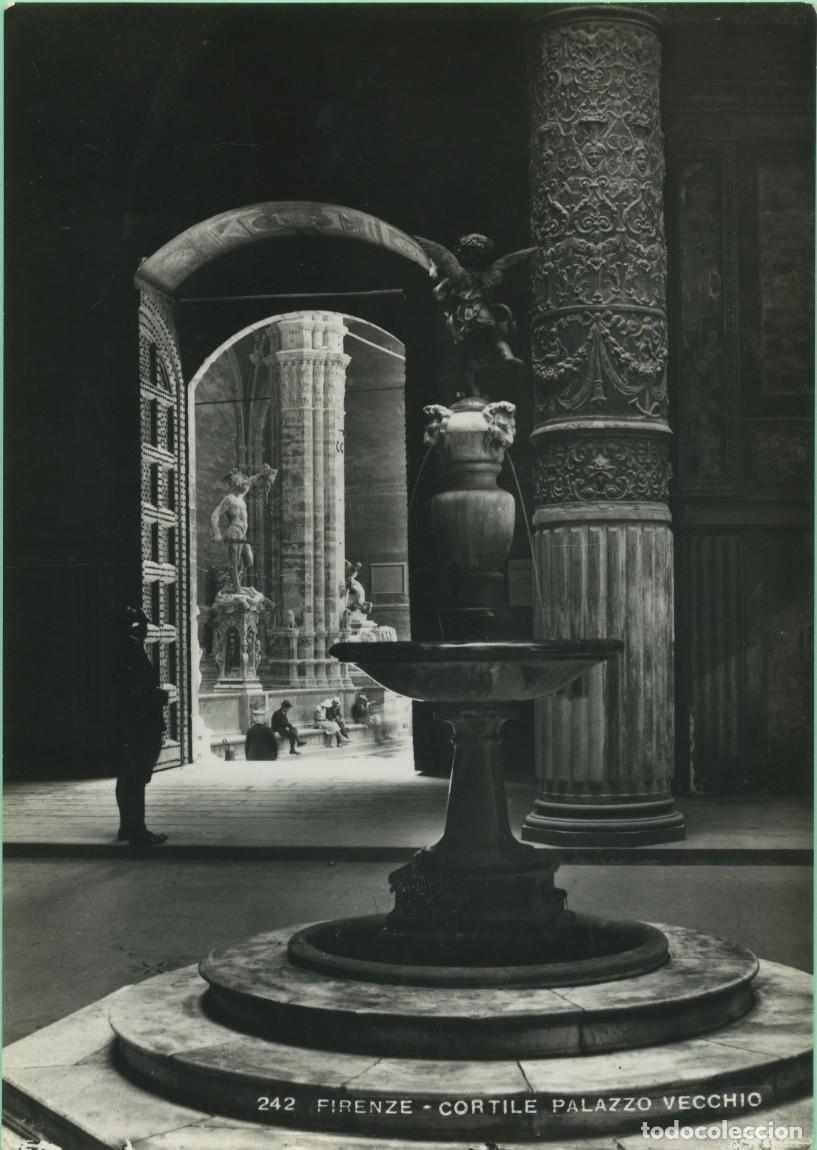 Postales: N&ordm; 242-FIRENZE. Italia. Cortile Palazzo Vecchio. Sin circular. ED. VERA FOTOGRAF&Iacute;A RIPR VIETATA