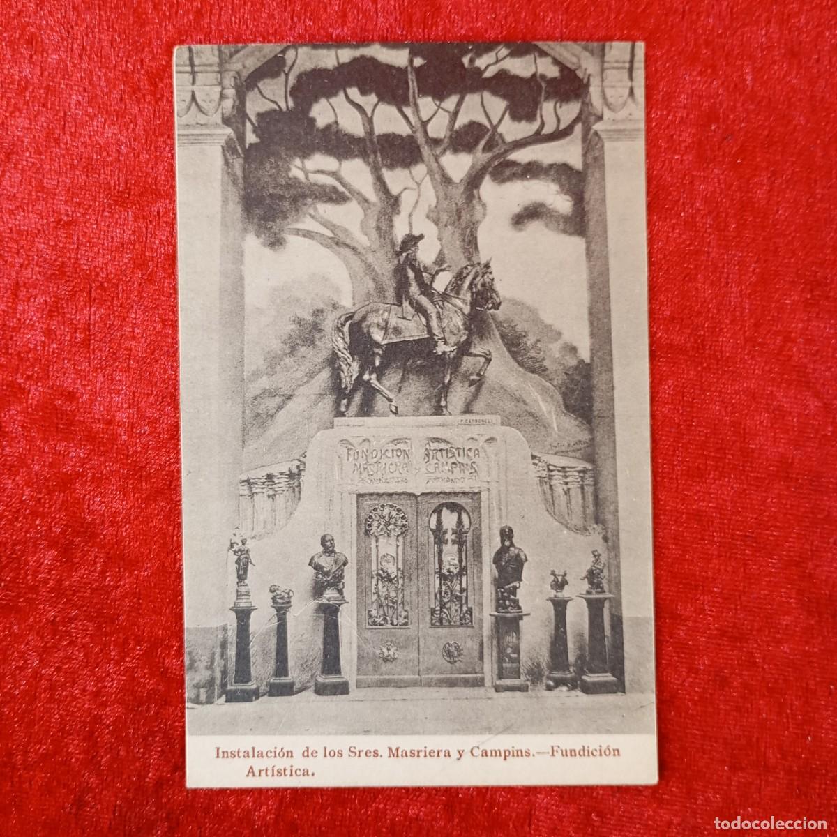 Postales: POSTAL - FUNDACI&Oacute;N ARTISTICA - INSTALACI&Oacute;N DE LOS SRES. MASRIERA Y CAMPINS - RAR&Iacute;SIMA / 1821