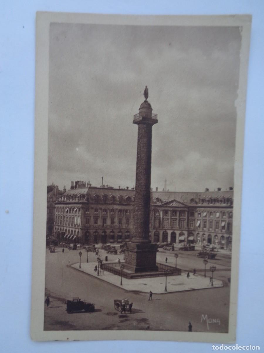 Postales: POSTAL DE PARIS ( FRANCIA ): COLUMNA VENDOME Y ESTATUA DE NAPOLEON. PRINCIPIOS DE SIGLO