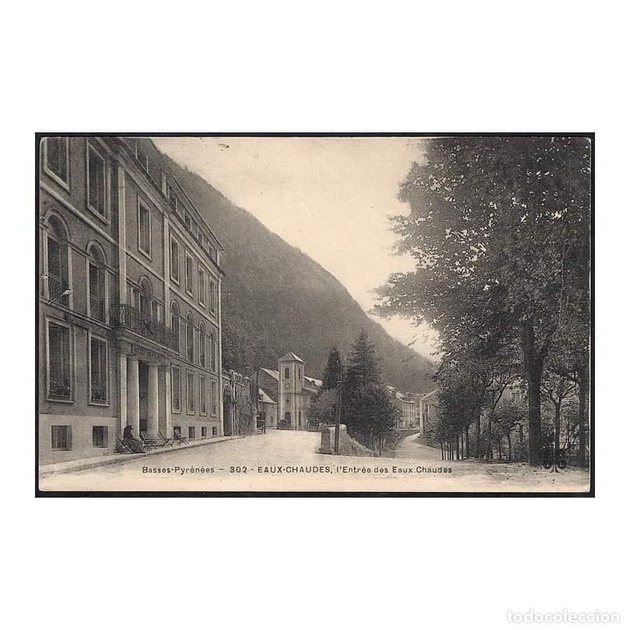 Postales: Francia 1907 [TPO] Postal antigua de Eaux Chaudes. Entrada (C)