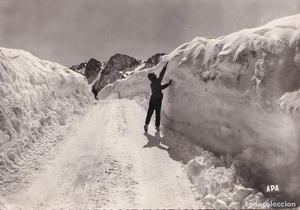 Postales: 632 Valls d'Andorra Andorra - Fra Miquel &middot; La Route dans la neige &middot; Cap del Port d'Envalira