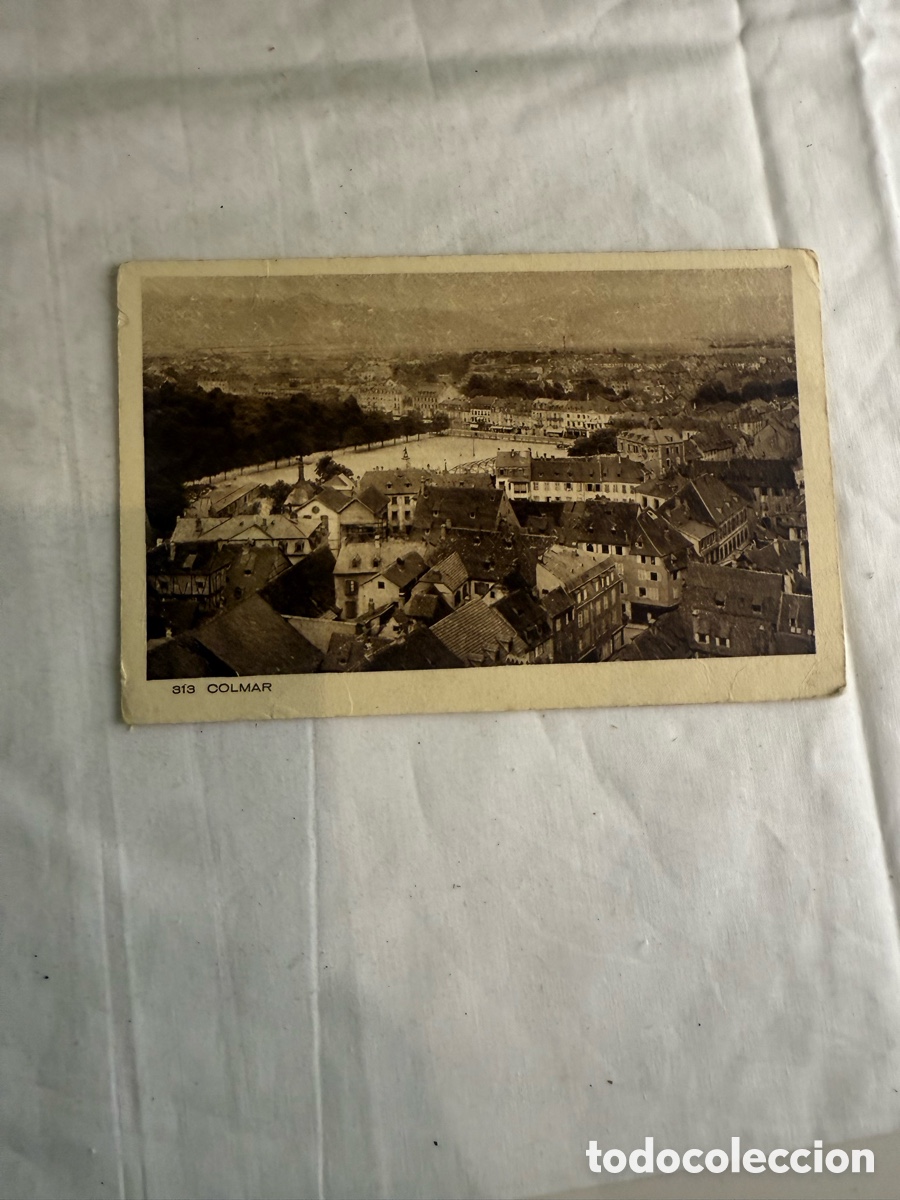 Postales: Postal Colmar Vista general Blanco y negro Original de la &eacute;poca