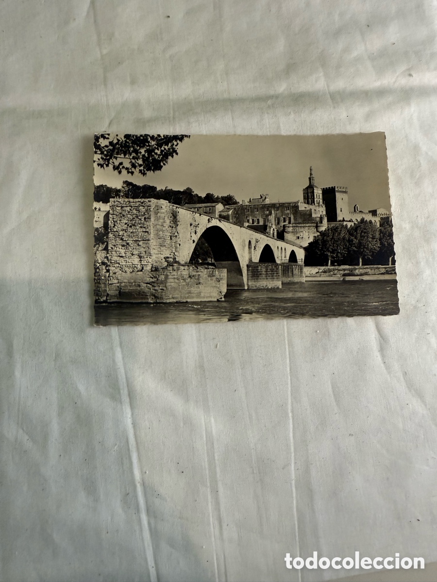 Postales: Postal Avi&ntilde;&oacute;n Puente Saint-B&eacute;n&eacute;zet Blanco y negro Original de la &eacute;poca