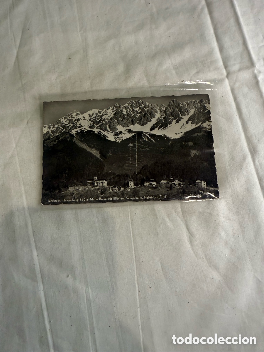 Postales: Postal Innsbruck Hungerburg y Hafelekar Tirol Austria Blanco y Negro 1950