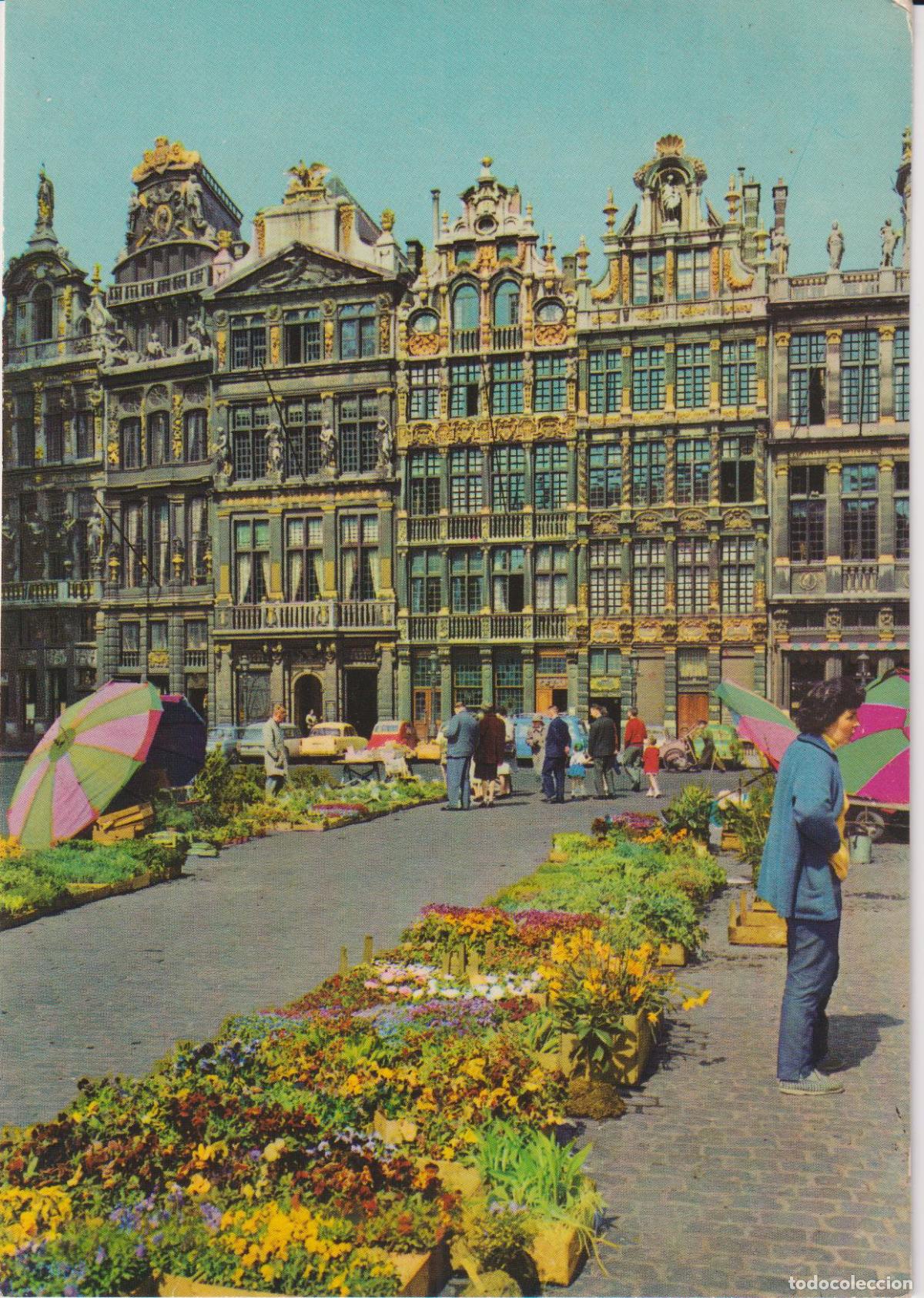 Postales: BELGICA, BRUSELAS, UN RINCON DE LA PLAZA DEL MERCADO - JC 70 - S/C
