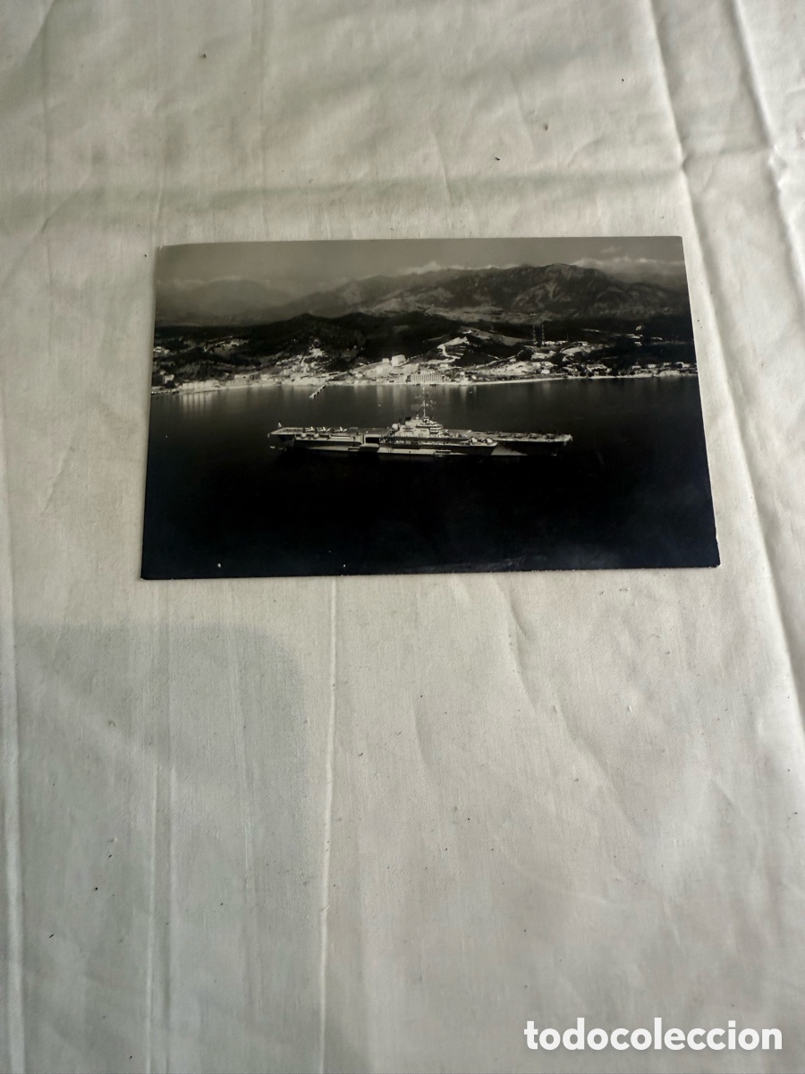 Postales: Postal fotograf&iacute;a original Portaaviones FOCH 1963 &ndash; Buque de guerra franc&eacute;s &ndash; 15 septiembre 1963