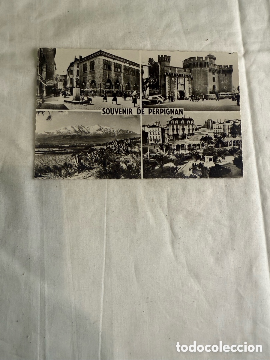 Postales: Postal Perpi&ntilde;&aacute;n Souvenir blanco y negro original de la &eacute;poca