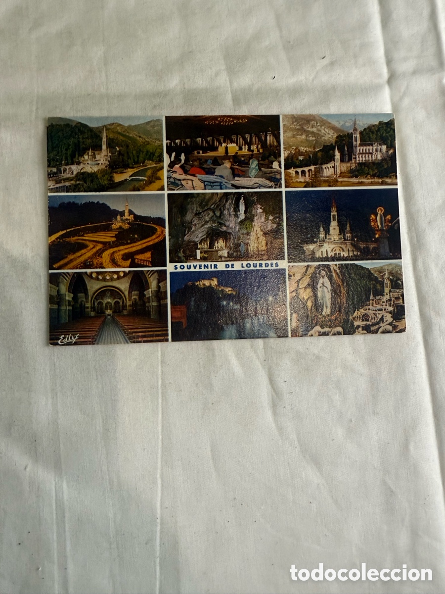 Postales: Postal Lourdes 1971 recuerdo en color circulada original de la &eacute;poca