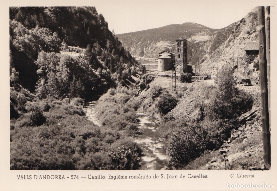 Postkarten: 574 Valls d'Andorra - Canillo &middot; Esgl&eacute;sia rom&agrave;nica de S. Joan de Caselles / Edicions Valent&iacute; Claverol
