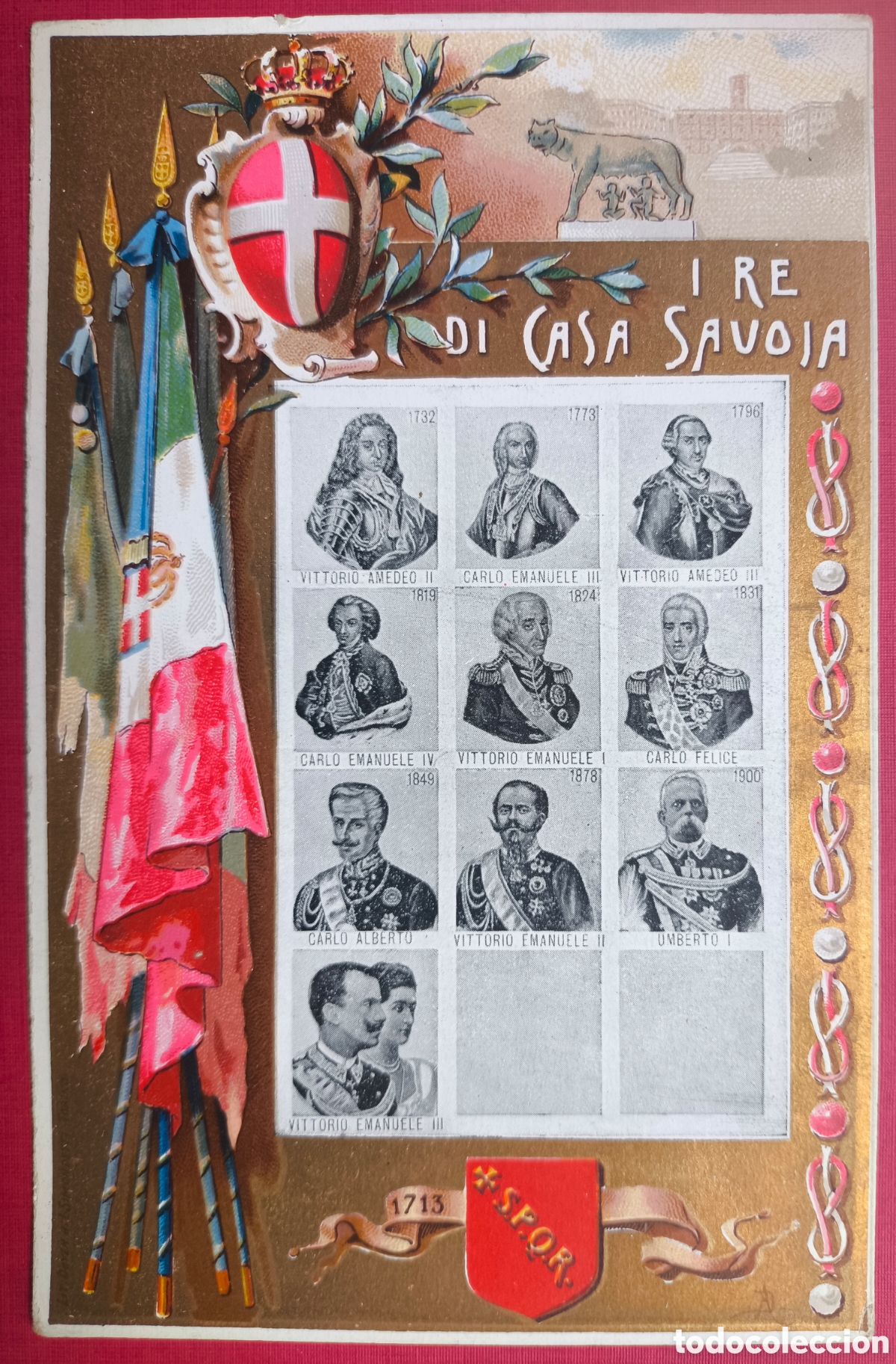 Postales: ITALIA CASA DI SAVOIA CARTOLINA POSTALE CROMOLITOGRAFIA C. 1910
