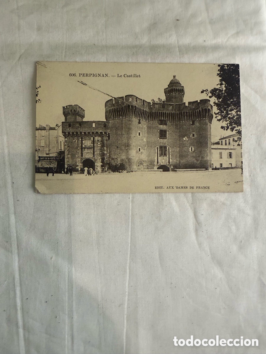 Postcards: Postal Perpi&ntilde;&aacute;n &ndash; Le Castillet &ndash; Francia &ndash; Blanco y negro