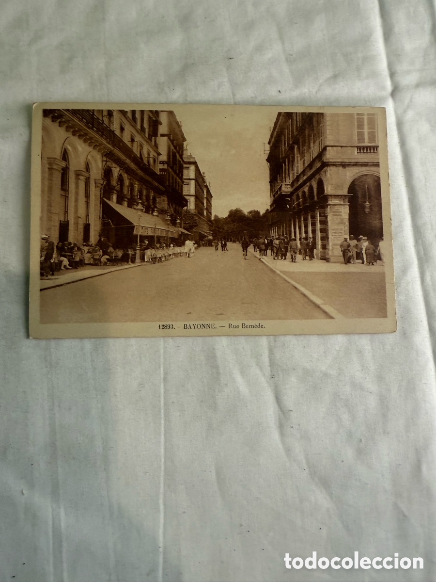Postales: Postal Bayona &ndash; Rue Bern&egrave;de &ndash; Francia &ndash; Blanco y negro