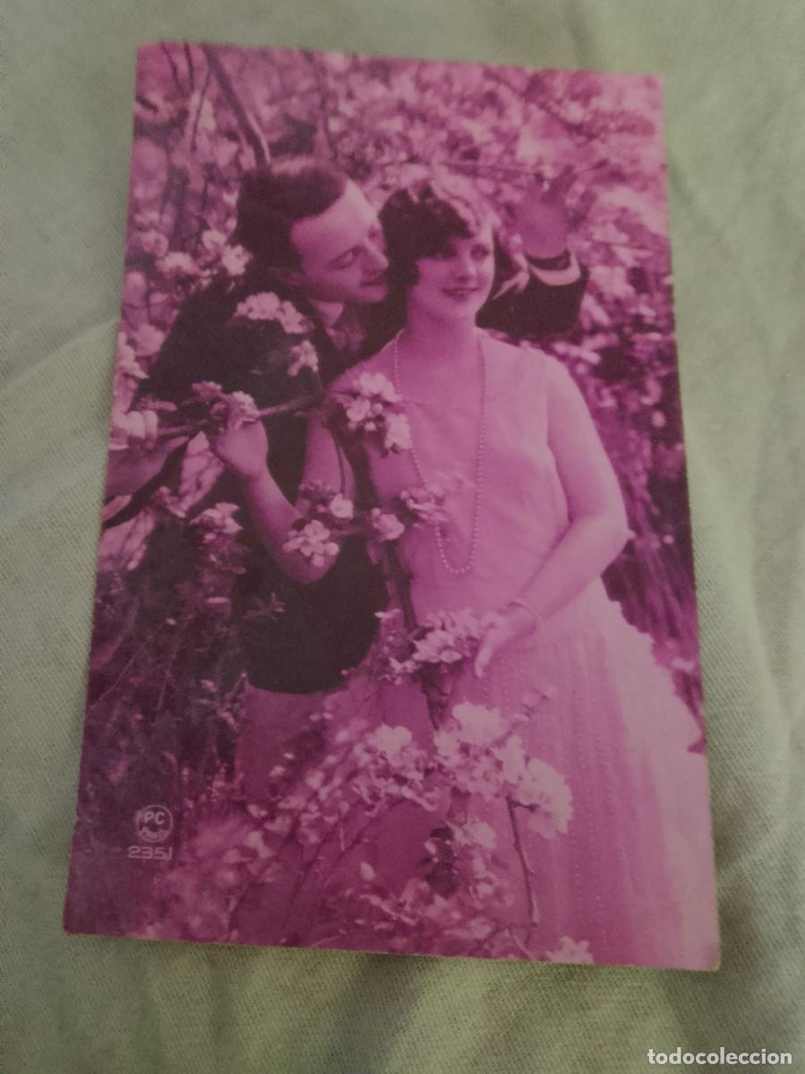 Postales: POSTAL ANTIGUA FRANCESA PC PARIS PAREJA ESCRITA A&Ntilde;OS 20