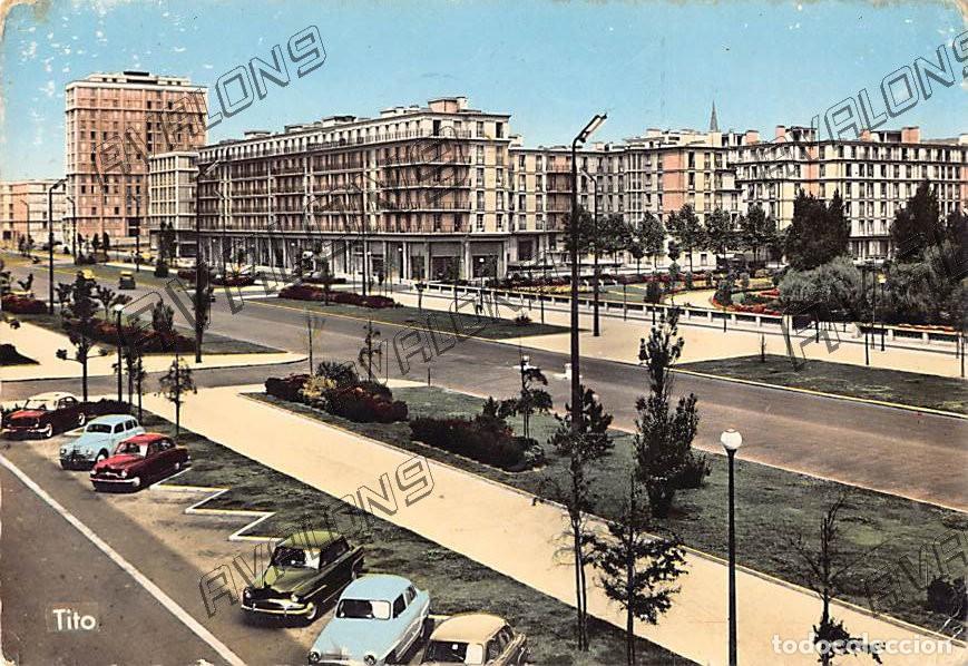 Postales: Boulevard Foch. Square St-Roch (LE HAVRE - FRANCIA) - A&ntilde;os 50 - Sin circular