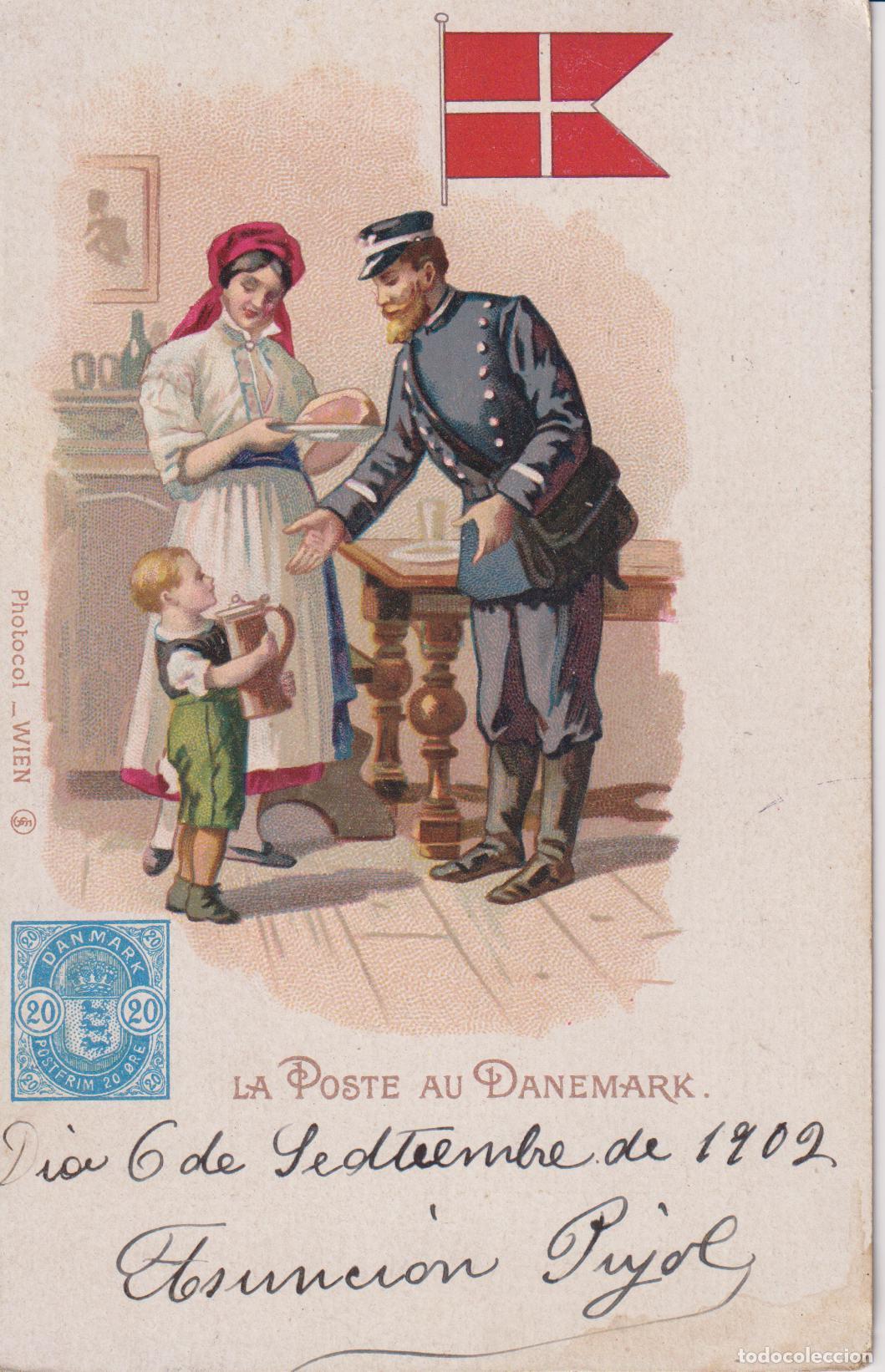 Postales: DINAMARCA, EL SERVICIO POSTAL - PHOTOCOL &ndash; WIEN &ndash; CIRCULADA 1902 &ndash; SIN DIVIDIR