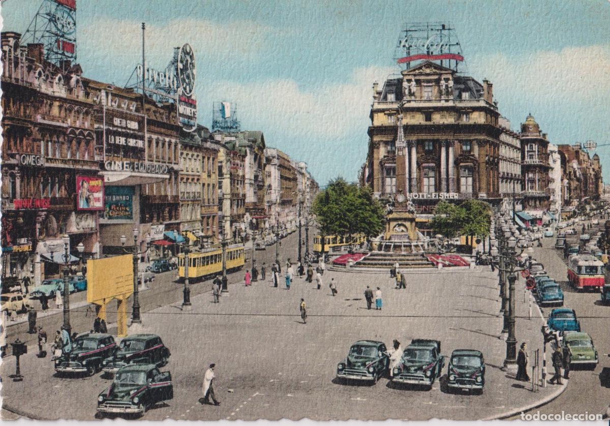 Postales: BELGICA, BRUSELAS, LA PLAZA DE BROUCK&Eacute;RE &ndash; EDITION J.CORNA 2/114 &ndash; S/C