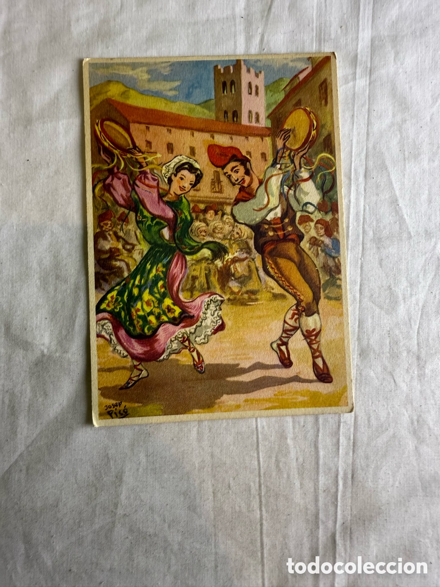 Postales: Postal ilustrada Charles Homualk &ndash; Bendici&oacute;n de los mulos &ndash; Am&eacute;lie-les-Bains &ndash;