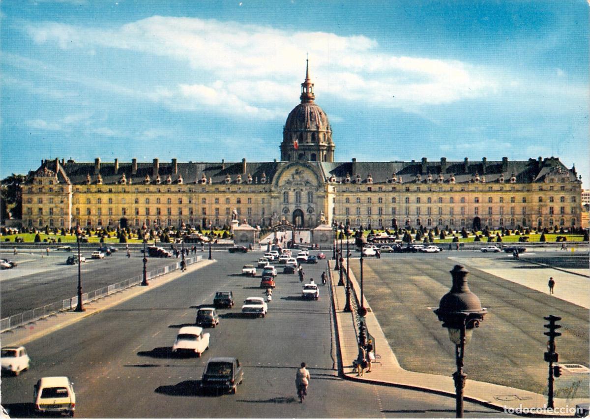 Postales: Postal de la Fachada Norte de Los Inv&aacute;lidos en Par&iacute;s