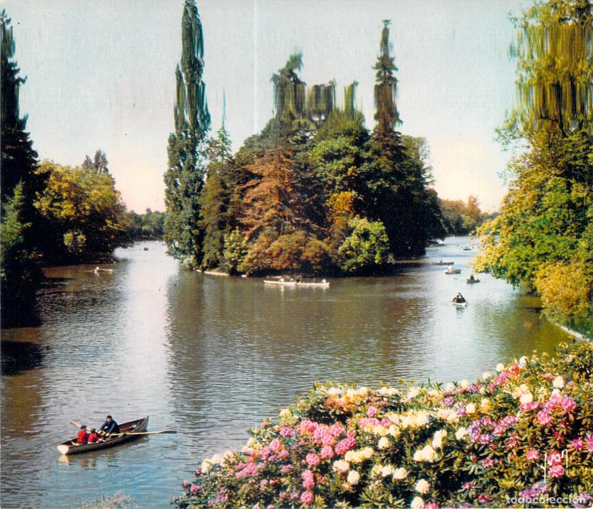 Postales: Postal de Par&iacute;s, El lago del Bois de Boulogne