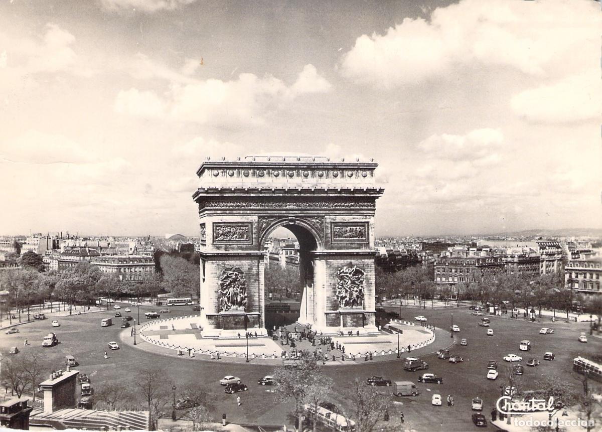 Postales: Postal del Arco del Triunfo en Paris Francia