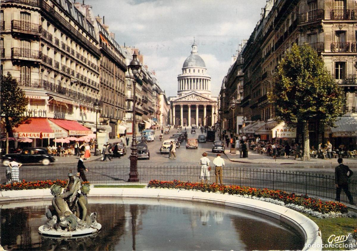 Postales: Postal de Par&iacute;s con vista al Panth&eacute;on
