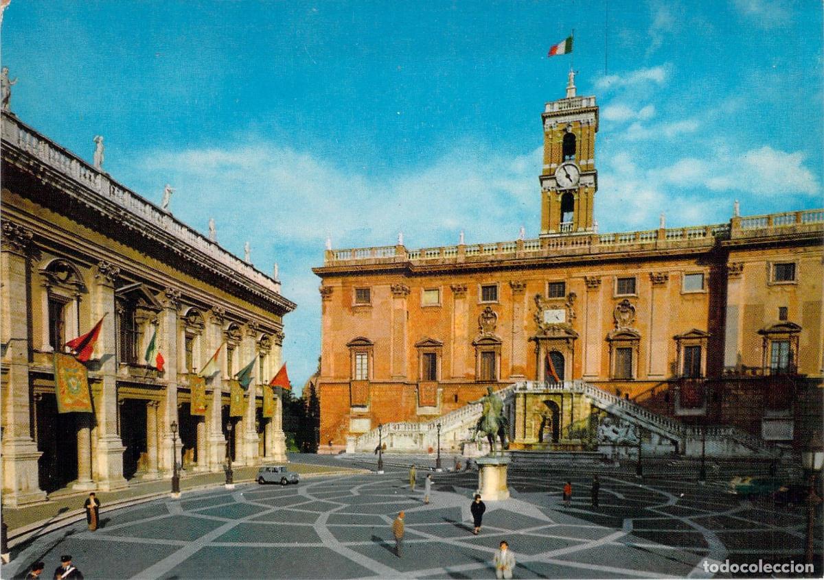 Postales: Postal de Roma, Plaza del Campidoglio