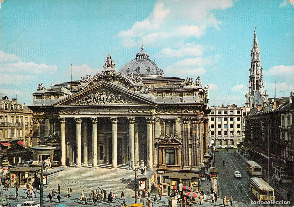 Postales: Postal de la Bolsa de Bruselas, B&eacute;lgica