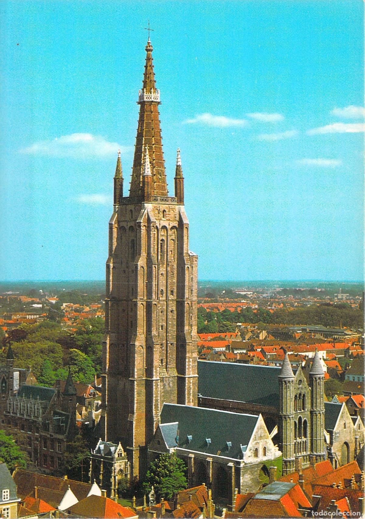 Postales: Postal de la Iglesia de Nuestra Se&ntilde;ora en Brujas, B&eacute;lgica