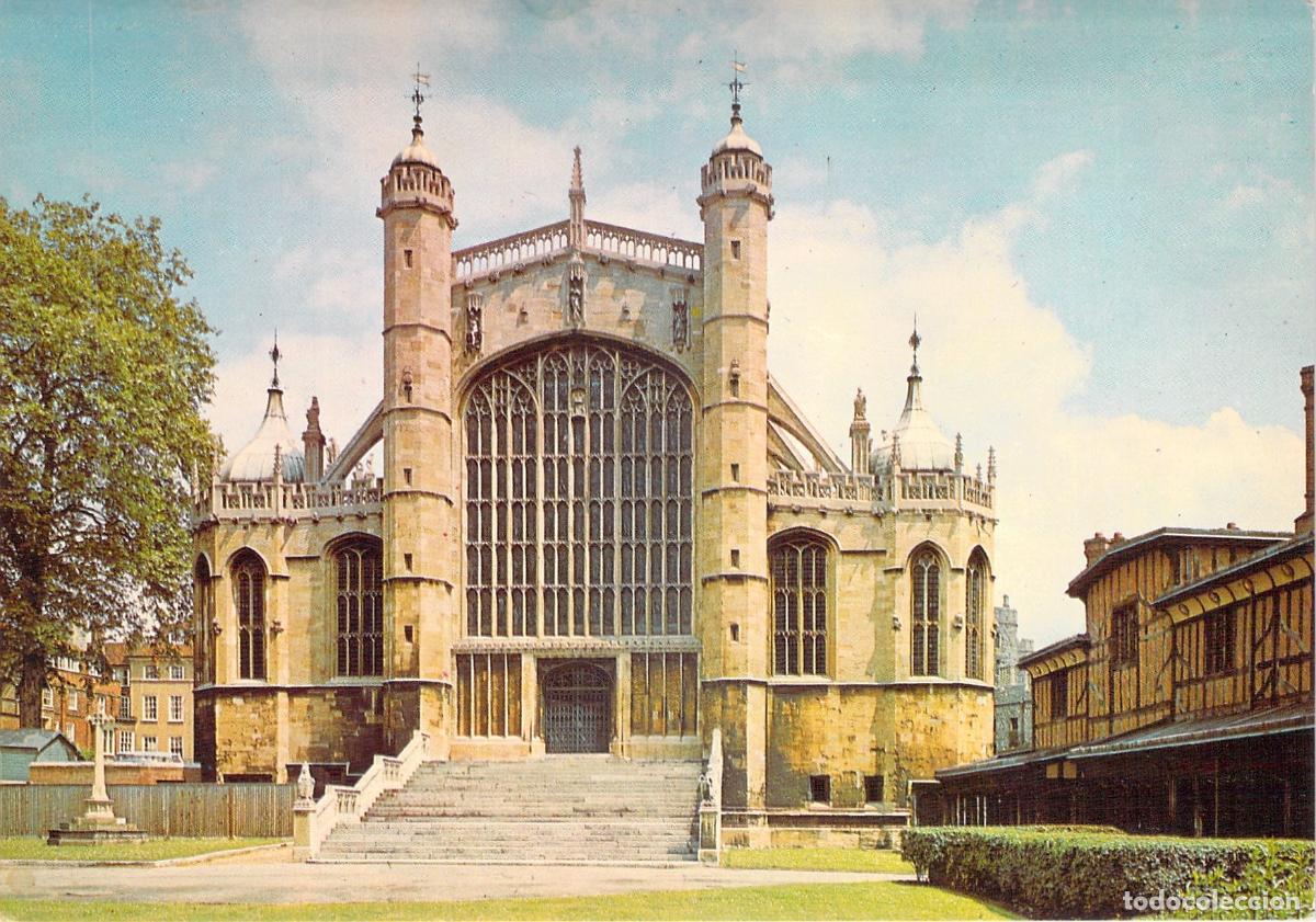 Postales: Postal del Castillo de Windsor, fachada oeste de la Capilla de San Jorge
