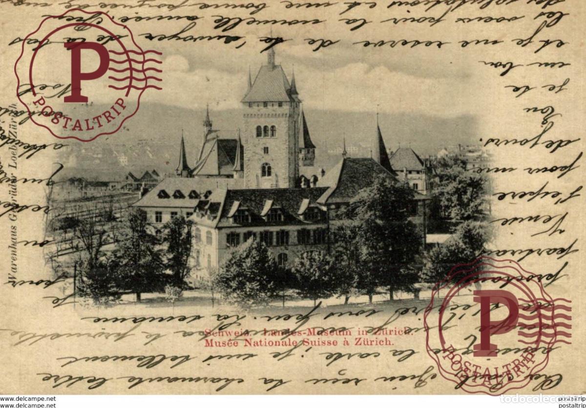 Postales: 1898 SCHWEIS LANDES MUSEUM IN ZURICH MUSEE NATIONALE SUISE
