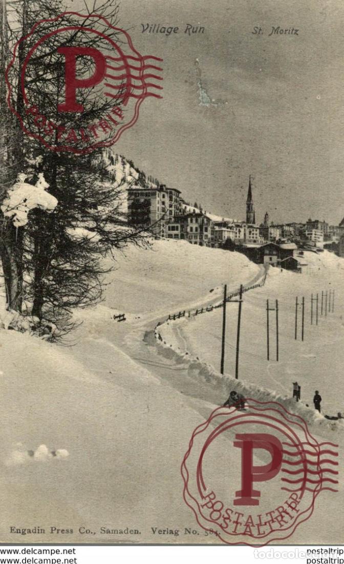 Postales: SAINT MORITZ - village run