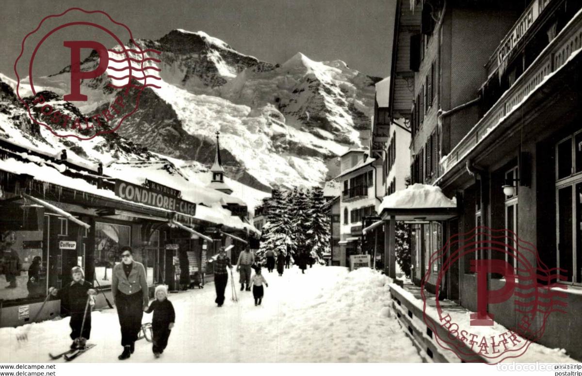 Postales: Wengen Dorfstrasse Jungfrau