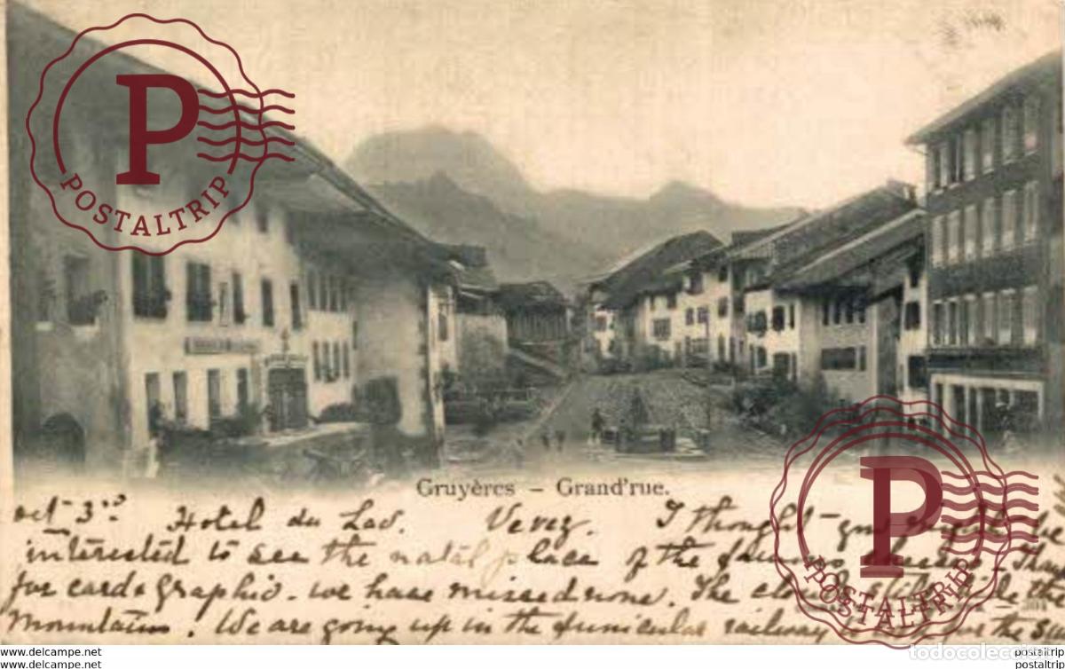 Postales: GRUYERES, GrandRue SuizaSwitzerlandSuisse