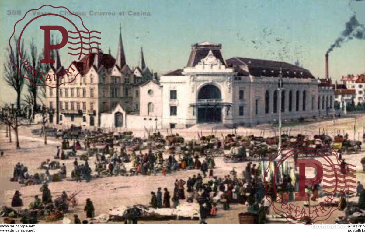 Postales: Chateau Couvreu et Casino. SuizaSwitzerlandSuisse