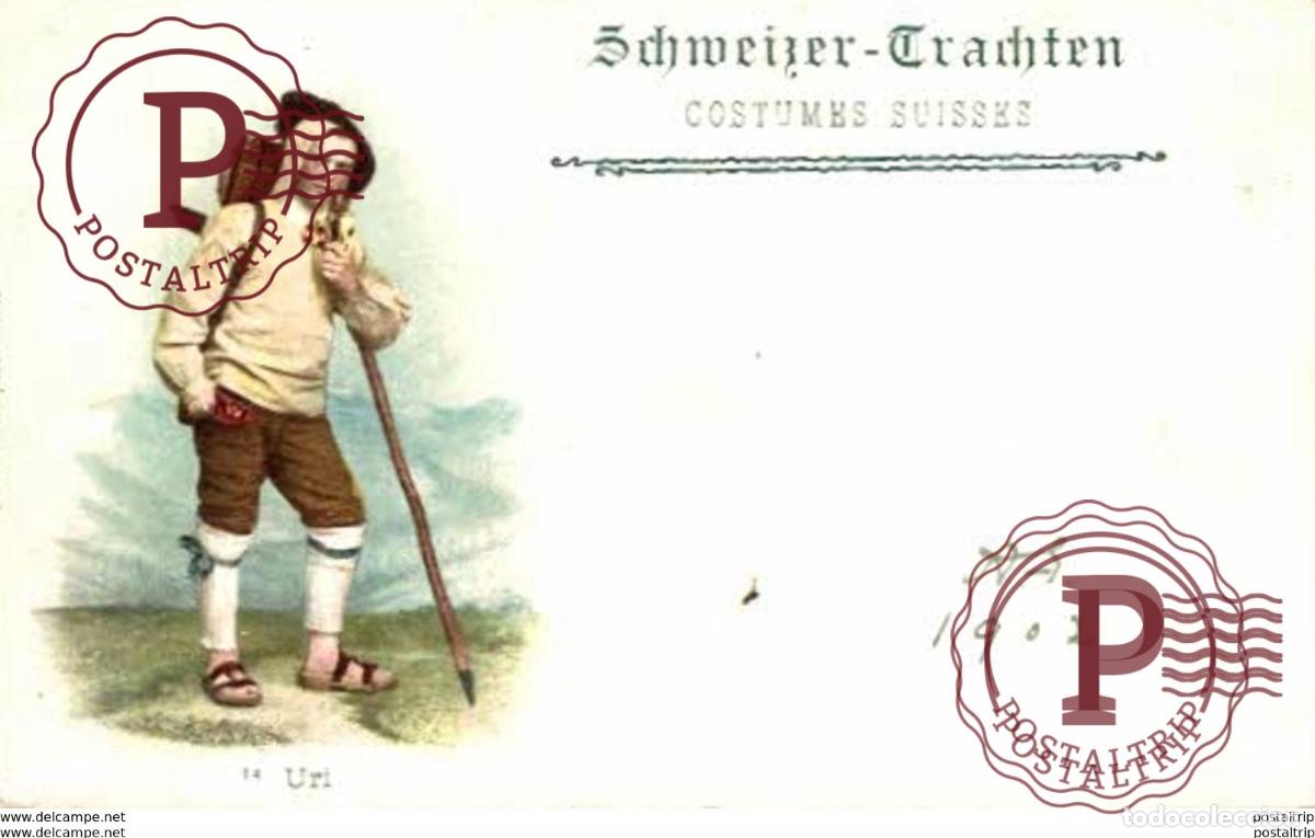 Postales: COSTUMES SUISSES, URI. SuizaSwitzerlandSuisse