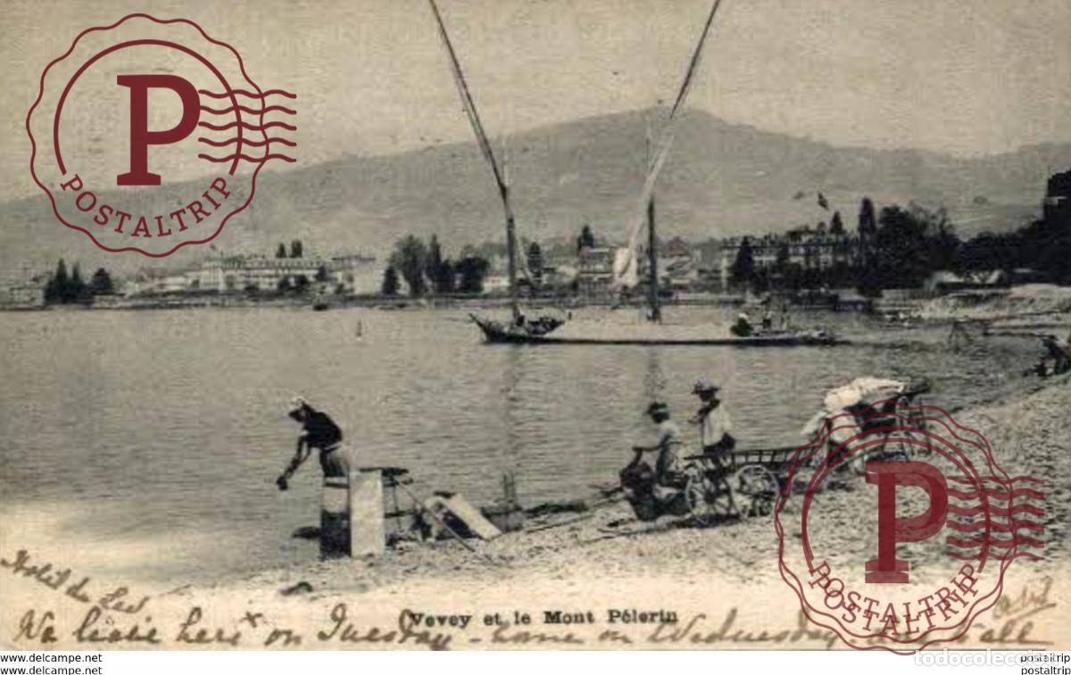 Postales: VEVEY et le MONT PELERIN. SuizaSwitzerlandSuisse