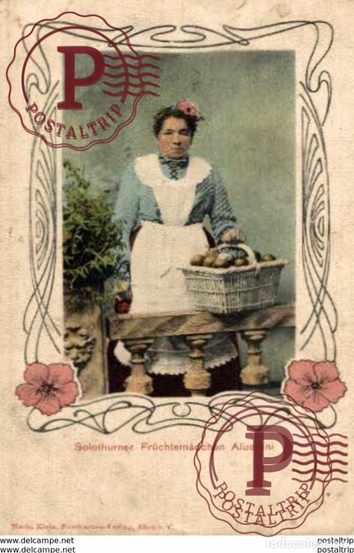 Postales: .SOLOTHURNER FRUCHTE M&Auml;DCHEN FRICHTEMADCHEN ALBERTINI SuizaSwitzerlandSuisse