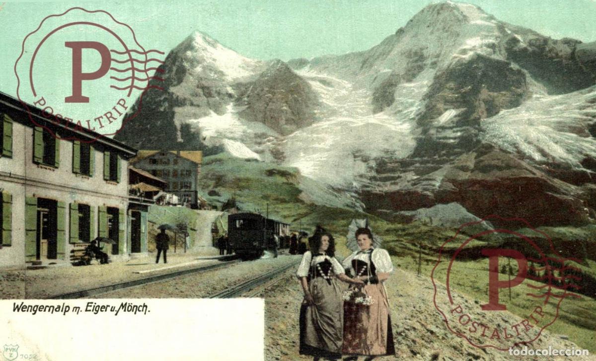 Postales: Wengernalp - Eiger, M&ouml;nch RAILWAY TRAIN TREN CHEMIN DE FER Schweiz Suisse Switzerland Svizzera