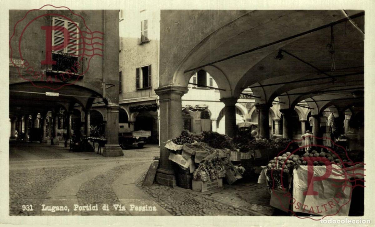 Postales: lugano portici di via pessina Schweiz Suisse Switzerland Svizzera