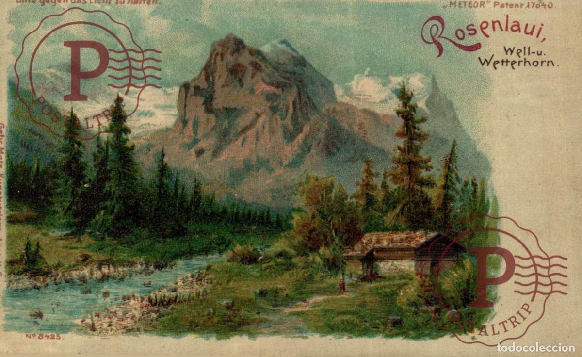 Postales: Rosenlaui mit Well- und Wetterhorn Schweiz Suisse Switzerland Svizzera
