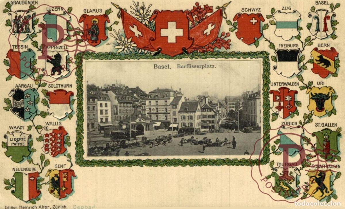 Cartes Postales: BASEL BARFUSSERPLATZ Schweiz Suisse Switzerland