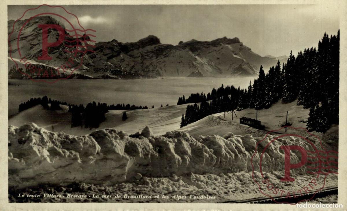 Cartes Postales: CARTE PHOTO TRAIN BRETAYE ALPES Schweiz Suisse Switzerland