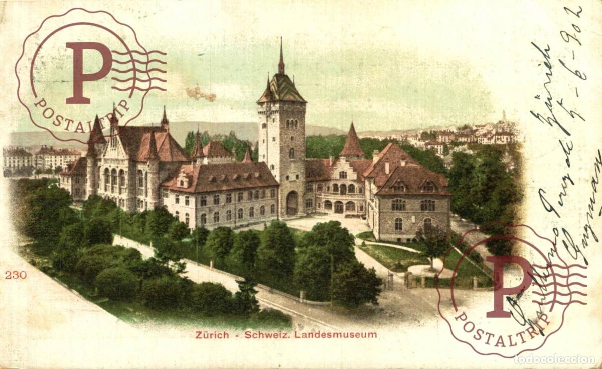Postales: 1902 ZURICH SCHWEIZ LANDESMUSEUM Schweiz Suisse Switzerland