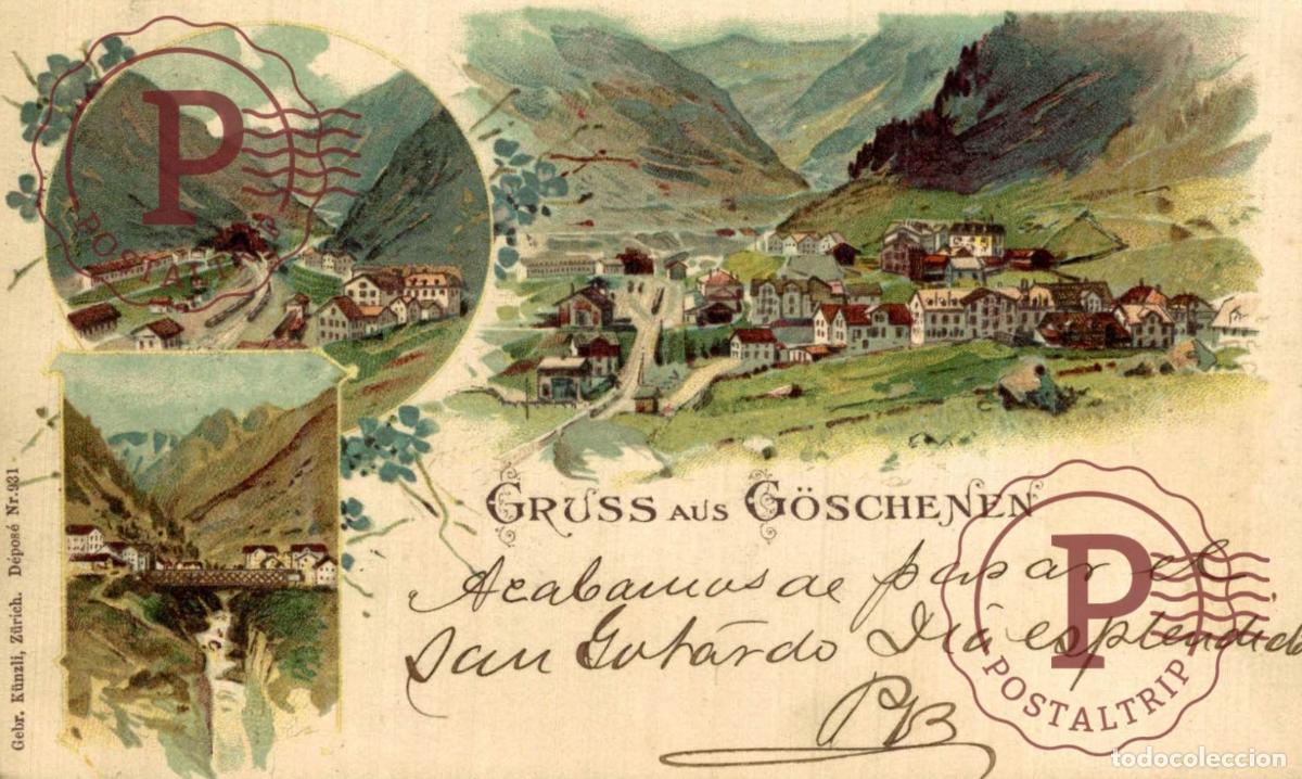 Postales: RARE Gruss aus G&ouml;schenen , Alpen Schweiz Suisse Switzerland