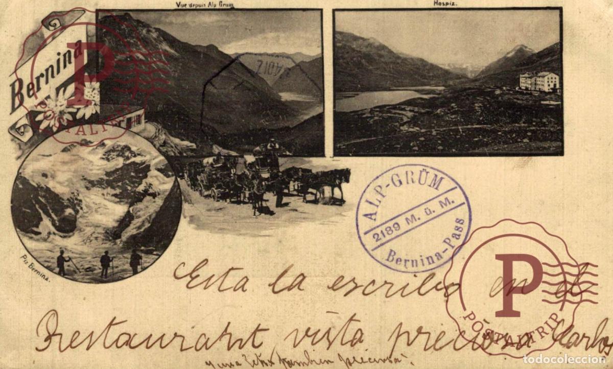 Postales: bernina ALP GRUM Schweiz Suisse Switzerland Svizzera