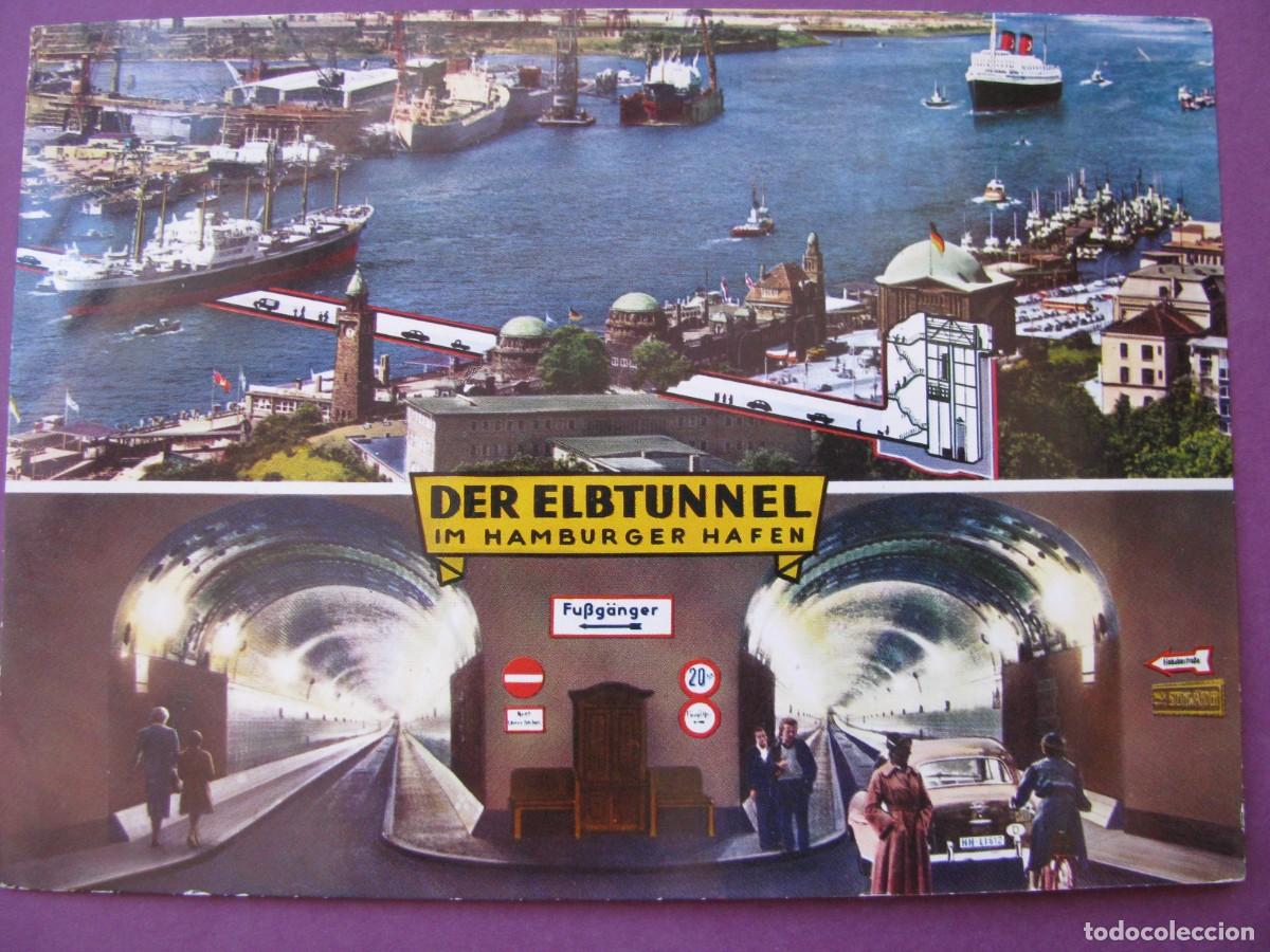 Postales: POSTAL DE ALEMANIA. PUERTO DEL HAMBURO. DER ELBTUNNEL.