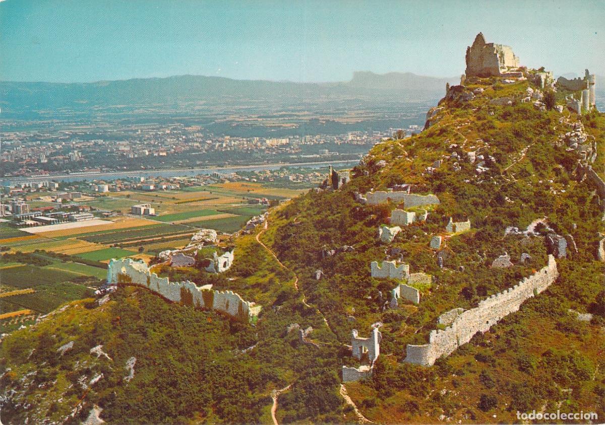 Postales: Postal de las Ruinas del Castillo de Crussol en el Valle del R&oacute;dano