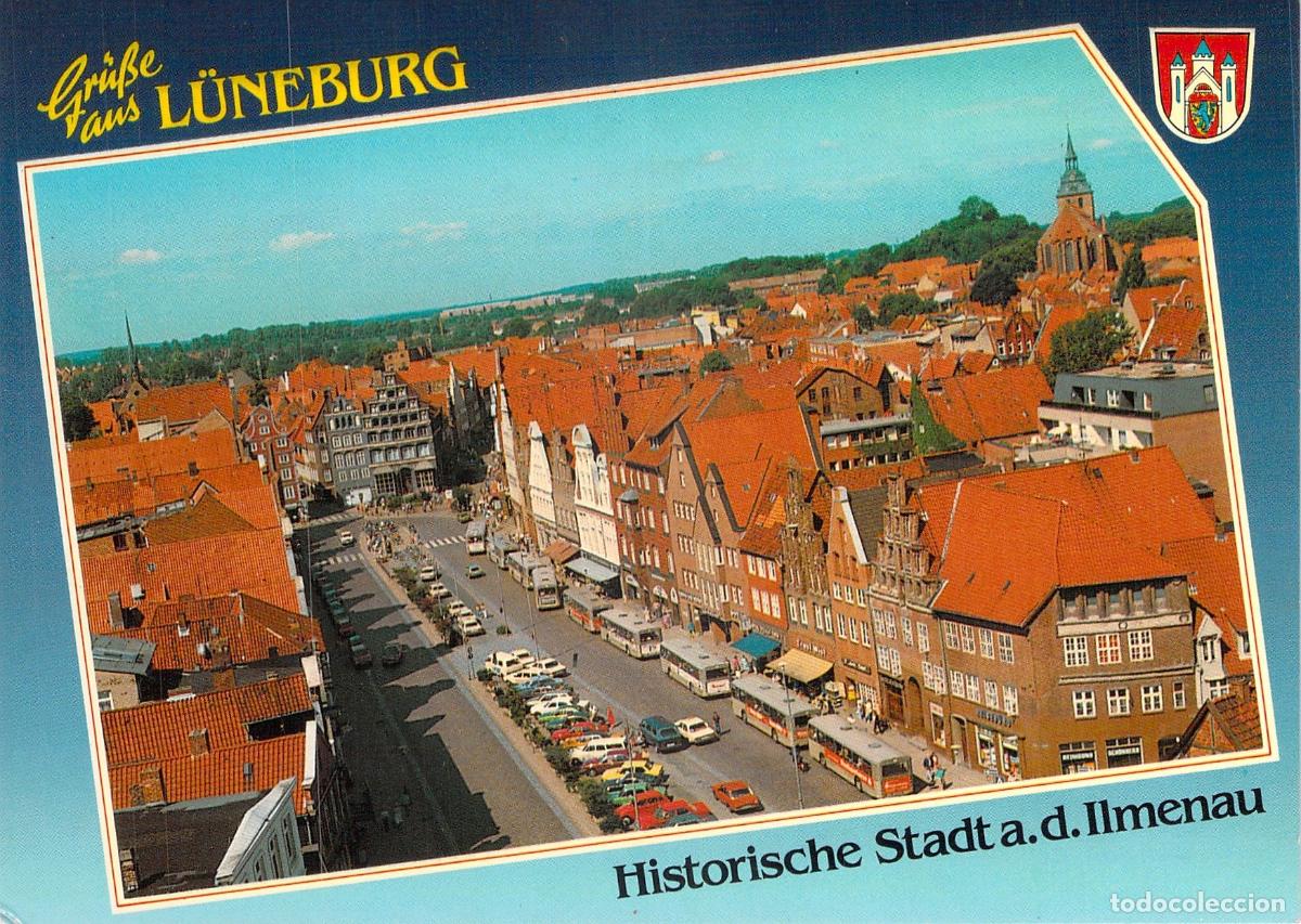 Postales: Postal de L&uuml;neburg, Alemania: Vista panor&aacute;mica de la ciudad hist&oacute;rica