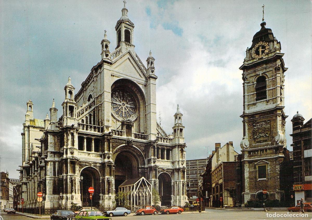 Postales: Postal de la Iglesia de Santa Catalina en Bruselas, B&eacute;lgica